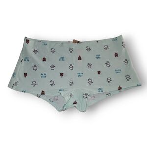 Vs PINK Blue Red White Oh So Cozy Boyshort Panties